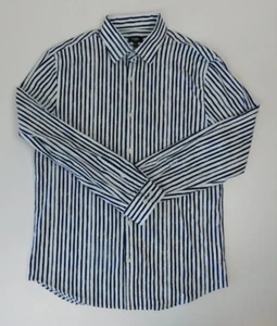 Express Slim Mix Mens Long Sleeve Button Shirt Size M Striped - Picture 1 of 13