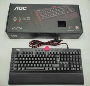 Gaming Tastatur AOC AGON AKG700 Italienisches Layout Italiano Cherry MX Red Swit - Bild 1 von 4