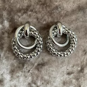 Orecchini a catena Zara grandi in argento - Foto 1 di 2