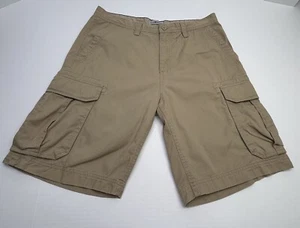 Sun River Cargo Shorts Men's 34 Khaki/ Tan Flat Front Cotton - Picture 1 of 15