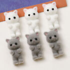 2Pcs Kawaii Mini Plush Cat Doll Cute Keychain Pendant Decoration Accessories