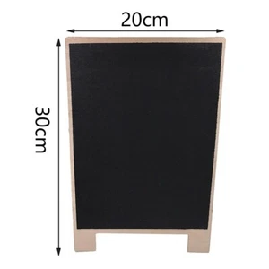 Wooden Free Standing Easel Style Chalk Board Blackboard Small Rustic Chalkboard - Picture 1 of 6