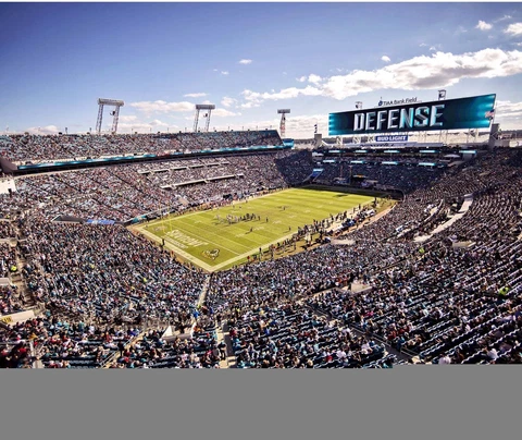 Jacksonville Jaguars Unsigned TIAA Bank Field Photograph Cover