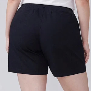 Pantalón Corto Lane Bryant Clásico Novia Negro Talla Grande 26 Nuevo Con Etiquetas - Imagen 1 de 5