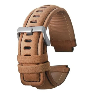 Khaki Brown Leather Watch Strap Watchband for Timex T49859 T2N720 T45601 T2N721 - Bild 1 von 8