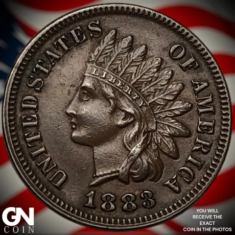 1883 Indian Head Cent Penny  Q7081 Cover