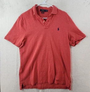 Polo Ralph Lauren Mens Large Pink Classic Fit Short Sleeve Polo Shirt - Picture 1 of 15