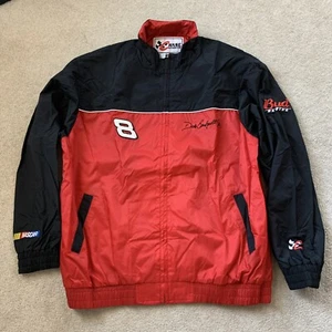Dale Earnhardt Jr. Jacket Mens L Red Full Zip Chase Authentics Nascar Budweiser - Bild 1 von 12
