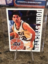 1995-96 Panini Stickers NBA Basketball John Stockton #197 Utah Jazz