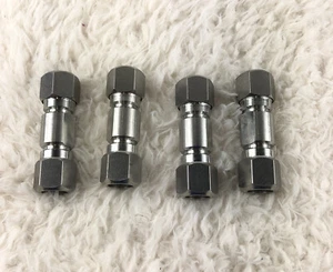 Lot Of 4 Stainless Steel (Swagelok?) Tube Fitting, Union 3/4" Tube OD Instrument - Picture 1 of 4