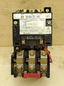 Avviamento motore quadrato D 8536SAO12S NEMA 00 con bobina 120VAC e elementi B3,00 - NUOVO - Foto 1 di 8