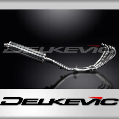 Silenciador de carbono ovalado Honda CBR600F Hurricane 1987-1990 escape completo 4-1 18" Foto 1 de 4