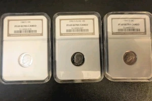 Lot of 3 : 1980/91/92 S -Roosevelt Dimes NGC PF69 ULTRA CAMEO AMAZING COINS 😍 - Bild 1 von 8