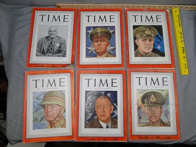 Time Magazine Weekly Lot 1942 September 7 14 October 12 19 26 November 2 WWII - Image 1 of 4