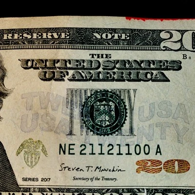True Trinary 3 Digit Repeater $20 Dollar Bill Note Fancy Serial Number 21121100 - Image 1 of 4