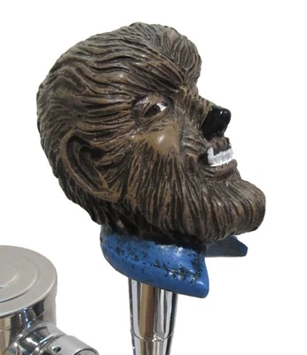 NEW WOLF MAN BEER TAP HANDLE COLLECTIBLE BAR MANCAVE AMERICA BREW OIL WAREWOLF - Image 1 of 3