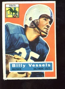 1956 Topps Football Card #120 Billy Vessels Rookie - Picture 1 of 1