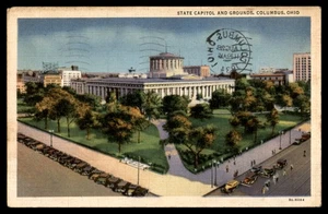 Postcard State Capitol Grounds, Columbus, OH - Picture 1 of 2