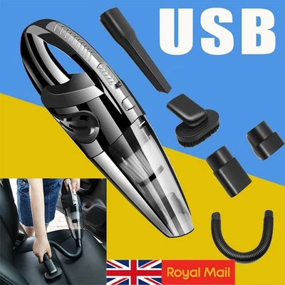 Rechargeable Wireless Vacuum Cleaner Car Handheld Vaccum Mini Power Suction USB - Image 1 of 4