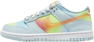 Nike Dunk Low BG azul glaciar/naranja total para niños grandes (HF4797 474) - 5 Foto 1 de 4