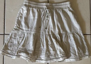 Womens Dotti Linen Blend Beige Skirt Size 10 - Brand New RRP $49.95 - Imagen 1 de 5