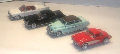 1987 FRANKLIN MINT  1/43 SCALE 4 CAR LOT  LINCOLN CADILLAC CORVETTE MERCURY - Image 1 of 4