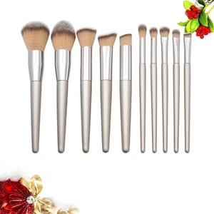 Set 10 Pezzi Pennelli Trucco a Forma di Cono Strumenti Cosmetici Professionali - Foto 1 di 11