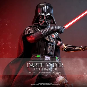 Figura dañada de batalla 1/6 Star Wars Kenobi: Darth Vader Hot Toys 913612 DX44 - Imagen 1 de 9