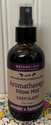 NATURE LOVE DEEP SLEEP AROMATHERAPY LAVENDER & SANDALWOOD PILLOW MIST 4 OZ SPRAY - Image 1 of 2
