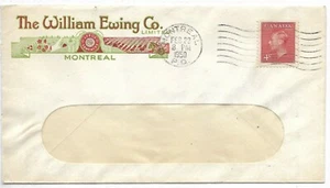 Montreal Quebec  Advertising Cover The William Ewing Co. Circa 1950 - Picture 1 of 2