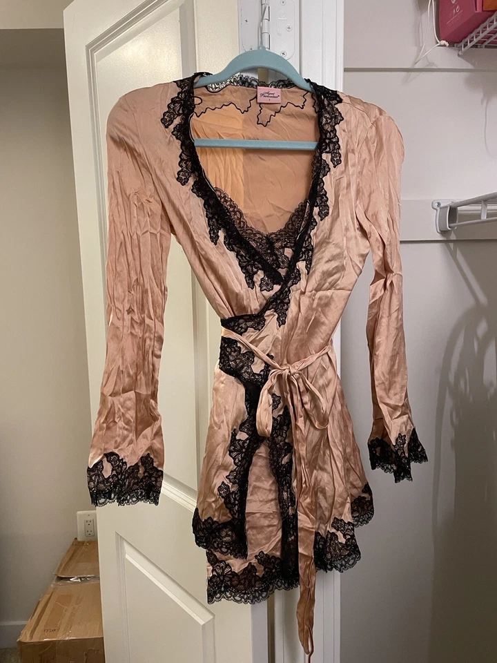 Agent Provocateur Silk Lace Robe - Image 1 of 3