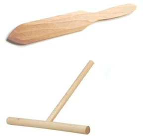 Crepe Crepes Verteiler und Wender spitz geformt Teigverteiler Teig Buche - Bild 1 von 1