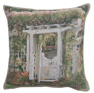 Belgian Accent Jardin Poort Tapestry Cushion Pillow Covers – Elegant & Stylish - Picture 1 of 4