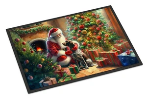 German Shorthaired Pointer Moments With Santa Doormat - Picture 1 of 15