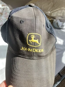 John Deere Marke, graue John Deere Snapback Bauernmütze - Bild 1 von 8