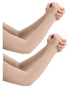 2 Paar Arm Ärmel Herren & Damen Sunlight Schutz Staub Verschmutzung Sonnenbrand - Bild 1 von 4