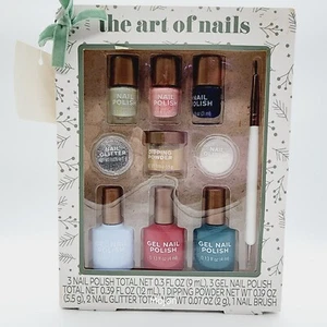 The Art Of Nails- Gel Nail Polish, Dipping Powder, Glitter, & Brush Gift Set - Picture 1 of 6