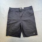 Vans Shorts Men’s 38 Black Chino Flat Front Skateboard Casual Outdoor Adult