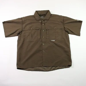 Drake Waterfowl Systems MagnATTACH Vented SS Shirt Brown YOUTH 16 Boys Fishing - Picture 1 of 11