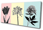 Botanische Blumenblume Modern Vintage EINZELNE LEINWANDKUNST Bilddruck