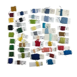 Embroidery Thread Lot of 45 Cards Blue Green Yellow Red Pink - Picture 1 of 5