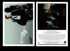 James Bond Archives 2014 Casino Royal Gold Parallel Card You Pick Number - Picture 1 of 82