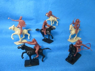Classic Toy Soldiers-CTS mounted Sioux Indians X6 plus horses - Image 1 of 4