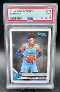 2019-20 Panini Donruss Ja Morant Rated Rookie #202 RC #250/349 PSA 9 Grizzlies - Foto 1 di 4