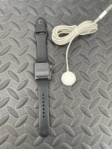 Apple Watch Series 2 38mm GPS Aluminum Gray Case + Black Band - Zdjęcie 1 z 7