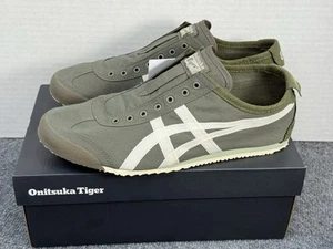 ASICS Onitsuka Tiger Shoes MEXICO 66 SLIP-ON 1183B603 MANTLE GREEN With Size 10 - Imagen 1 de 18