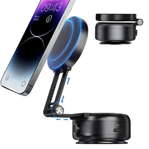Electric Vacuum Magnetic Suction Phone Holder,Adjustable Suction Cup Phone Mo... - Picture 1 of 7