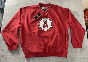 RAREš„ Nike Team MLB Anaheim Angels Pullover Red Long Sleeve V Neck Size XXL NWT - Picture 1 of 22