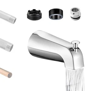 Tub Spout Bathtub Faucet Fits Copper Threaded Pipe with Diverter Adapter Wren... - Picture 1 of 6