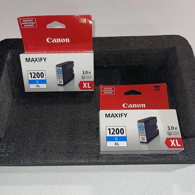 Cartucho de tanque de tinta cian MAXIFY MB2020 2120 2320 2720 “2” genuino Canon PGI 1200XL Foto 1 de 4